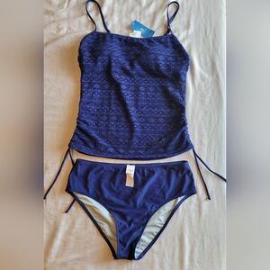 Royal Blue Two-Piece Swim Tankini Set
